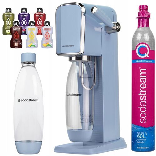 SATURATOR SODASTREAM ART NIEBIESKI JEDNA BUTELKA NABÓJ + DODATKI na Arena.pl