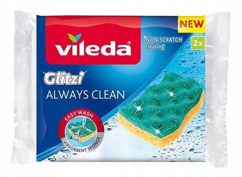 zmywak wiskozowy vileda glitzi always clean 2 szt. na Arena.pl