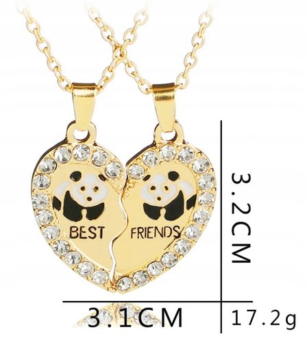 ŁAŃCUSZKI DLA PRZYJACIÓŁEK BFF PRZYJACIÓŁKI PANDA na Arena.pl