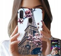 ETUI DO SAMSUNG GALAXY A40 - PARYŻ WIEŻA EIFFLA PIĘKNE MIEJSCA PLECKI