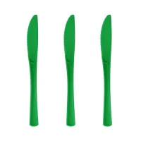 Noże plastikowe duże ciemno zielone 10szt