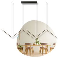 lampa wisząca  zygzak  czarna