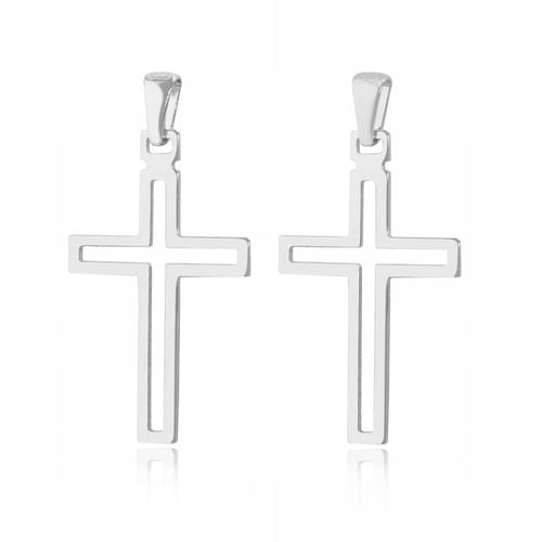 SREBRNY KRZYŻYK MĘSKI NA ŁAŃCUSZEK, SREBRO PRÓBA 925, DLA NIEGO, NOWOCZESNY na Arena.pl