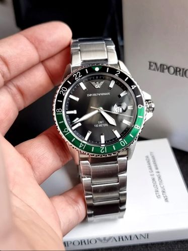 ZEGAREK MĘSKI EMPORIO ARMANI AR11589 - Diver GMT (zi112a) na Arena.pl