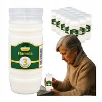 Wkłady do Zniczy Rewelacyjne na Upały Parafinowe 3dni x15 Długopalące do72h