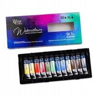 Farby akwarelowe w tubach 12 kolorów 10 ml Rosa Gallery Koh-i-noor