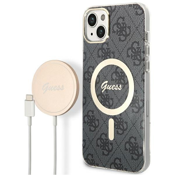 Etui Guess do iPhone 15 Plus, iPhone 14 Plus, Czarny, MagSafe zdjęcie 1