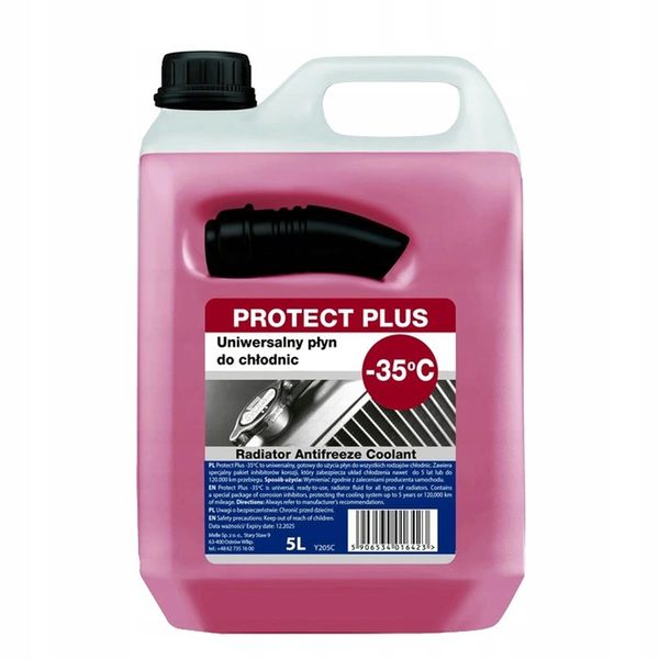 MELLE PŁYN DO CHŁODNIC PROTEC PLUS 5L CZERWONY zdjęcie 1