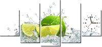 70CM 150CM ZEGAR 5 ELEM LIMONKA DRUK OBRAZ