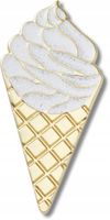 Przypinka Crocs Jibbitz Pin Do Butów Gold Vanilla Waffle Cone