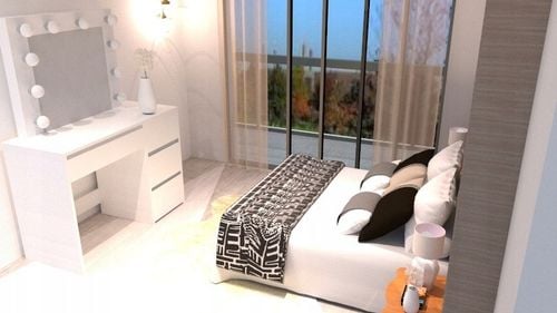 TOALETKA IZA 12 LED Z ŻARÓWKAMI DO WIZAŻU MAKIJAŻ na Arena.pl