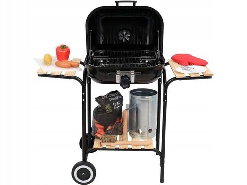 GRILL WĘGLOWY REGULACJA RUSZTU 45X40CM na Arena.pl