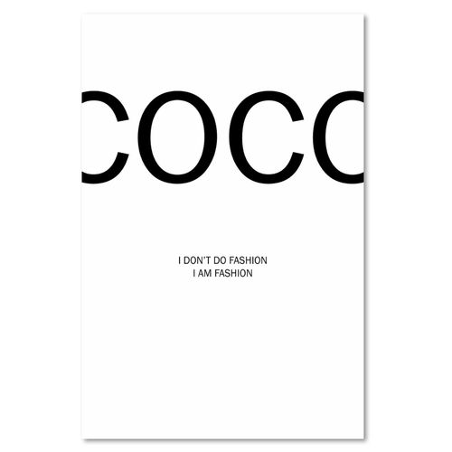 Obraz na płótnie – Canvas, cytat Coco Chanel 60x90 na Arena.pl
