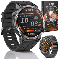 SMARTWATCH MĘSKI ZEGAREK CHAT GPT GPS ROZMOWY SPORT 650mAh 2 paski MENU POL