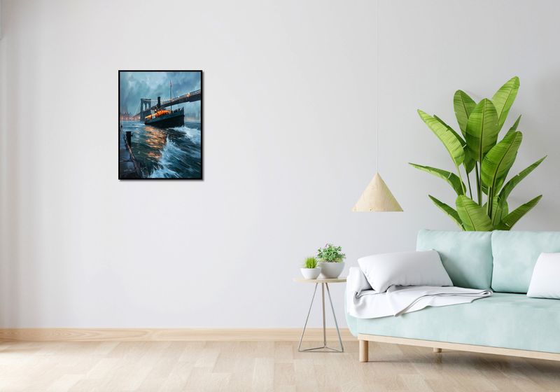 Plakat 50x65cm Stary Parowiec zdjęcie 4