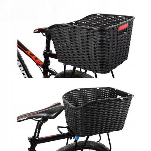 KOSZYK ROWEROWY TYLNY KOSZ ROWER BAGAŻNIK ZAKUPY MOCNY Z UCHWYTEM POJEMNY na Arena.pl