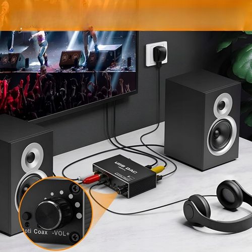 KONWERTER AUDIO USB DAC TOSLINK COAXIAL CINCH AUX ZEWNĘTRZENA KARTA na Arena.pl