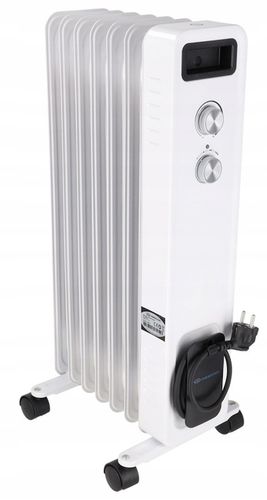 Grzejnik elektryczny Olejowy Termostat 1500W 7 Żeber Energooszczędny na Arena.pl