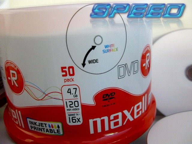 Płyty MAXELL DVD-R do nadruku BIAŁE printable 100 zdjęcie 3