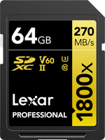 Lexar Pro Karta pamięci 64GB 280MB/s 1800X SDXC