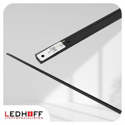 Oświetlenie szynowe Zestaw listwa 2m + 4x lampa GU10 CZARNY na Arena.pl