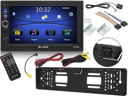 Radio BLOW AVH-9880 4x50W 2-DIN 7" GPS Bluetooth + Kamera cofania