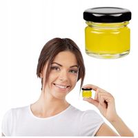 10x SŁOIK SZKLANY 30ML Z ZAKRĘTKĄ MIÓD DŻEM PRZYPRAWY mały słoiczek ŚLUB