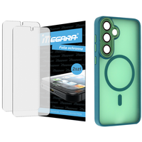 Folia do Samsung Galaxy S25 ochronna + MagSafe ETUI zielone TPU