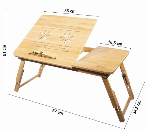 Stolik pod laptopa bambus L na Arena.pl