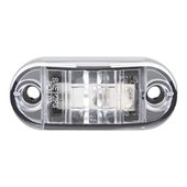 Obrysówka LED lampka 6v 12v 24v biała przód woodoporna homologacja 65x28