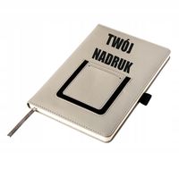 Notatnik notes z kieszonką na telefon A5 nadruk logo gadżet firmowy 50sztuk