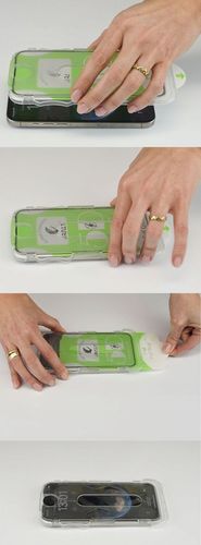 Szkło HARTOWANE 5D do iPhone 16 Pro EASY STICK EZ BOX PEŁNE ŁATWY MONTAŻ na Arena.pl