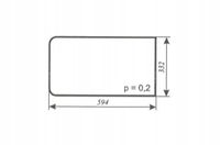 szyba tylna dolna ciągnika Zetor 5011 6011 6045 7011 7045 4911 69117956