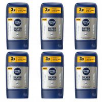 NIVEA MEN Antyperspirant męski Silver 6x50 ml