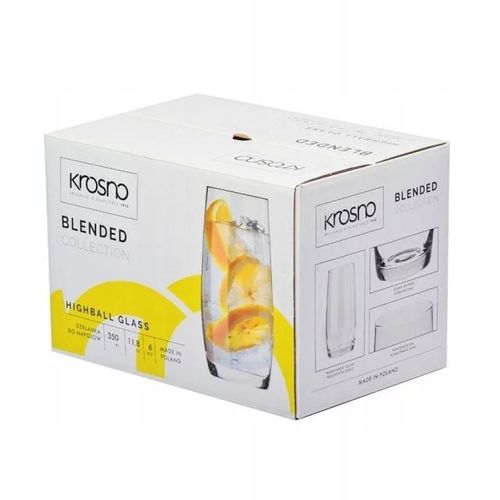 Szklanki do napojów 6 szt. 350 / 410 ml Blended Krosno na Arena.pl