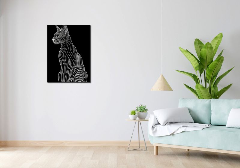 Plakat 60x80cm Minimalny Kontur zdjęcie 4