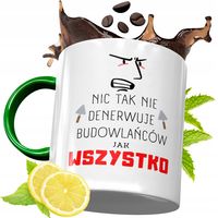 Kubek Zielony Dla Budowlańca Na Urodziny Prezent Z Nadrukiem Ze Zdjęciem
