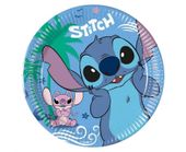 Talerzyki papierowe Disney Stitch Angel, 20 cm 8 szt.