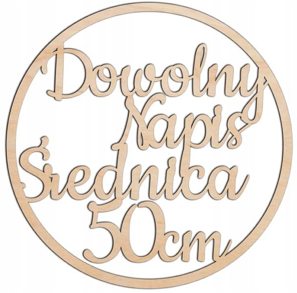 TWÓJ NAPIS w kole obręczy I KOMUNIA ŚWIĘTA CHRZEST ROCZEK URODZINY ŚLUB 50 zdjęcie 1