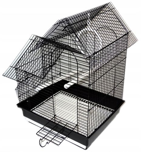 Klatka ZAMEK dla PTAKÓW PAPUGI PAPUG KANARKA PTAKA + KARMA GRATIS na Arena.pl