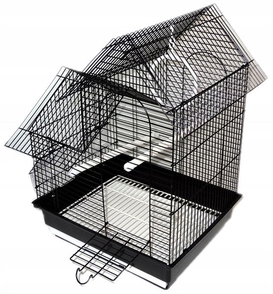 Klatka ZAMEK dla PTAKÓW PAPUGI PAPUG KANARKA PTAKA + KARMA GRATIS zdjęcie 4