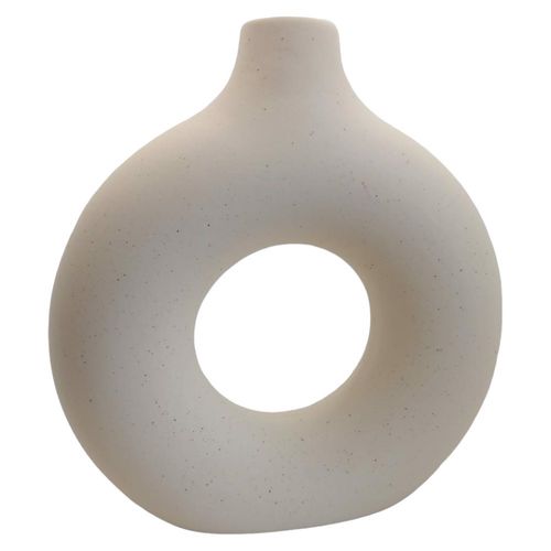 Ceramiczny wazon okrągły biały na Arena.pl