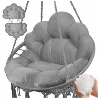 PODUSZKA NA HUŚTAWKĘ BOCIANIE GNIAZDO FOTEL WISZĄCY MIĘKKA WYGODNA WELUROWA