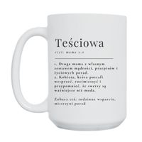 KUBEK "TEŚCIOWA" Wzór - Duży 450 ml