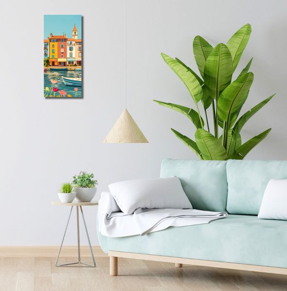 Obraz 20x50cm Wielobarwne Nadbrzeże zdjęcie 2