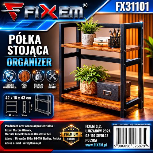 półka stojąca organizer 42x18x43 na Arena.pl