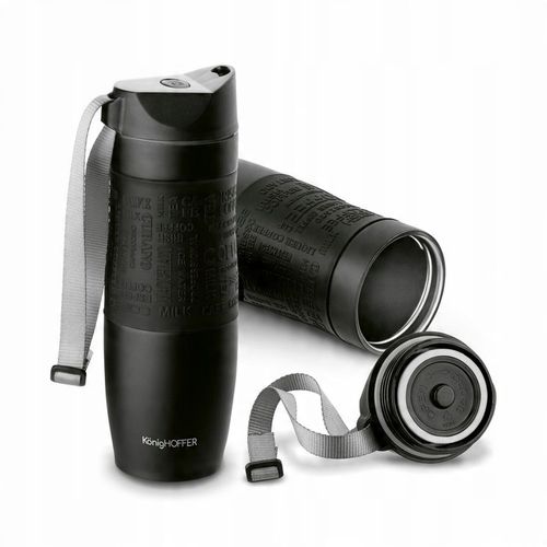 Kubek termiczny Konighoffer Frizo 480 ml czarny na Arena.pl