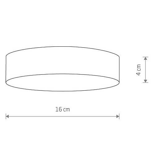 Natynkowa lampa salonowa Lid Round 10416 Nowodvorski LED 25W 4000K czarna zdjęcie 4