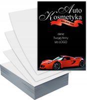 Ulotki A6 reklamowe firmowe AUTO KOSMETYKA GOTOWY PROJEKT GRATIS 100 szt
