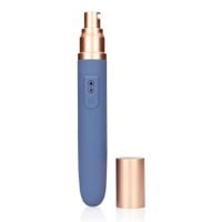 travel vibrator with lube compartment and pump